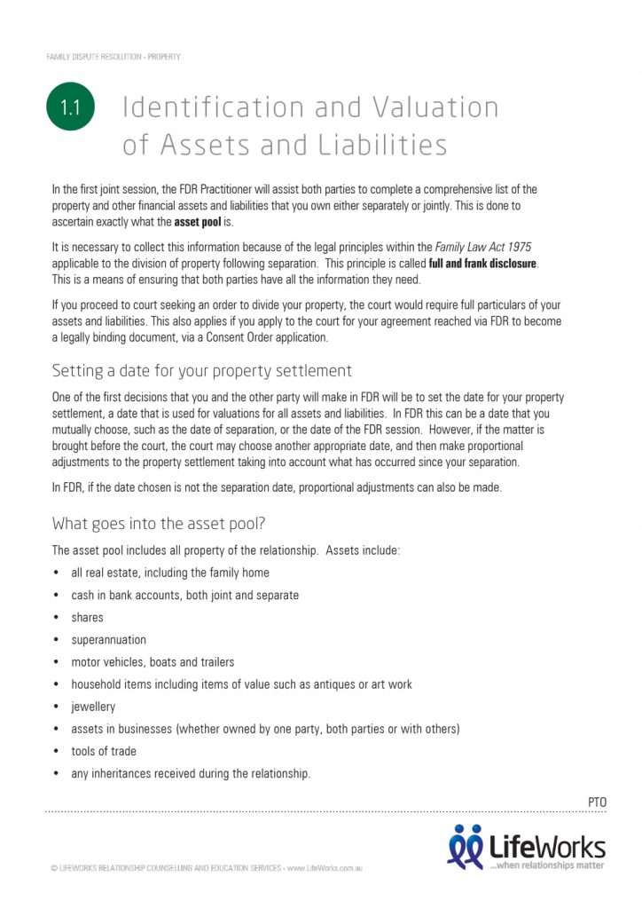 Identification and Valuation of Assets Relationship Matters